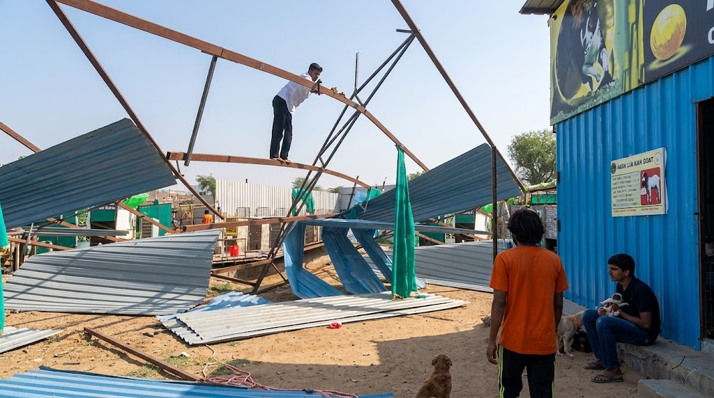 Aandhi Took Our Roof. Help Us Rebuild Our Dog Shelter.
